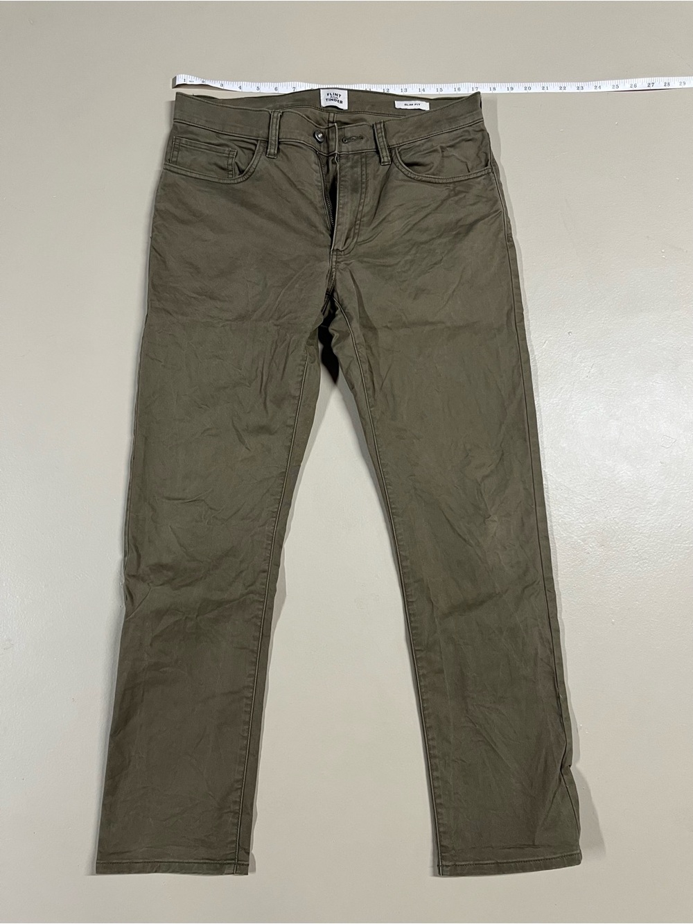 Flint and Tinder 365 Pant - Olive Green 31x30 Slim
